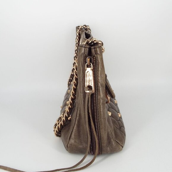 Rebecca Minkoff Quilted Studded Chain Strap Distressed Leather Shoulder Bag main image 14